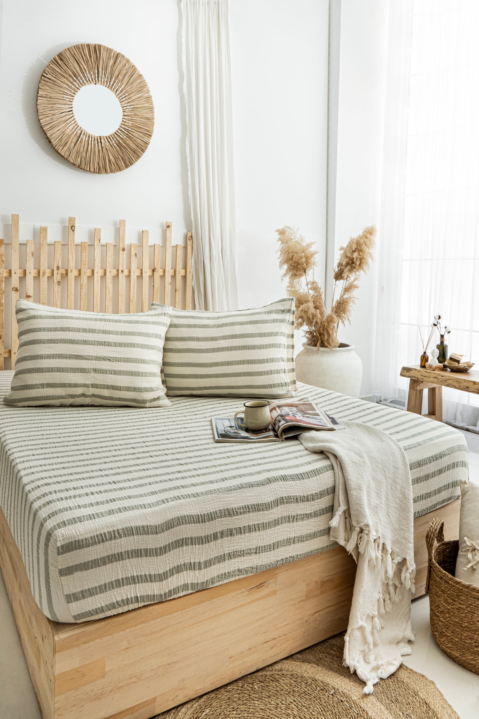 Cotton bed sheet set
