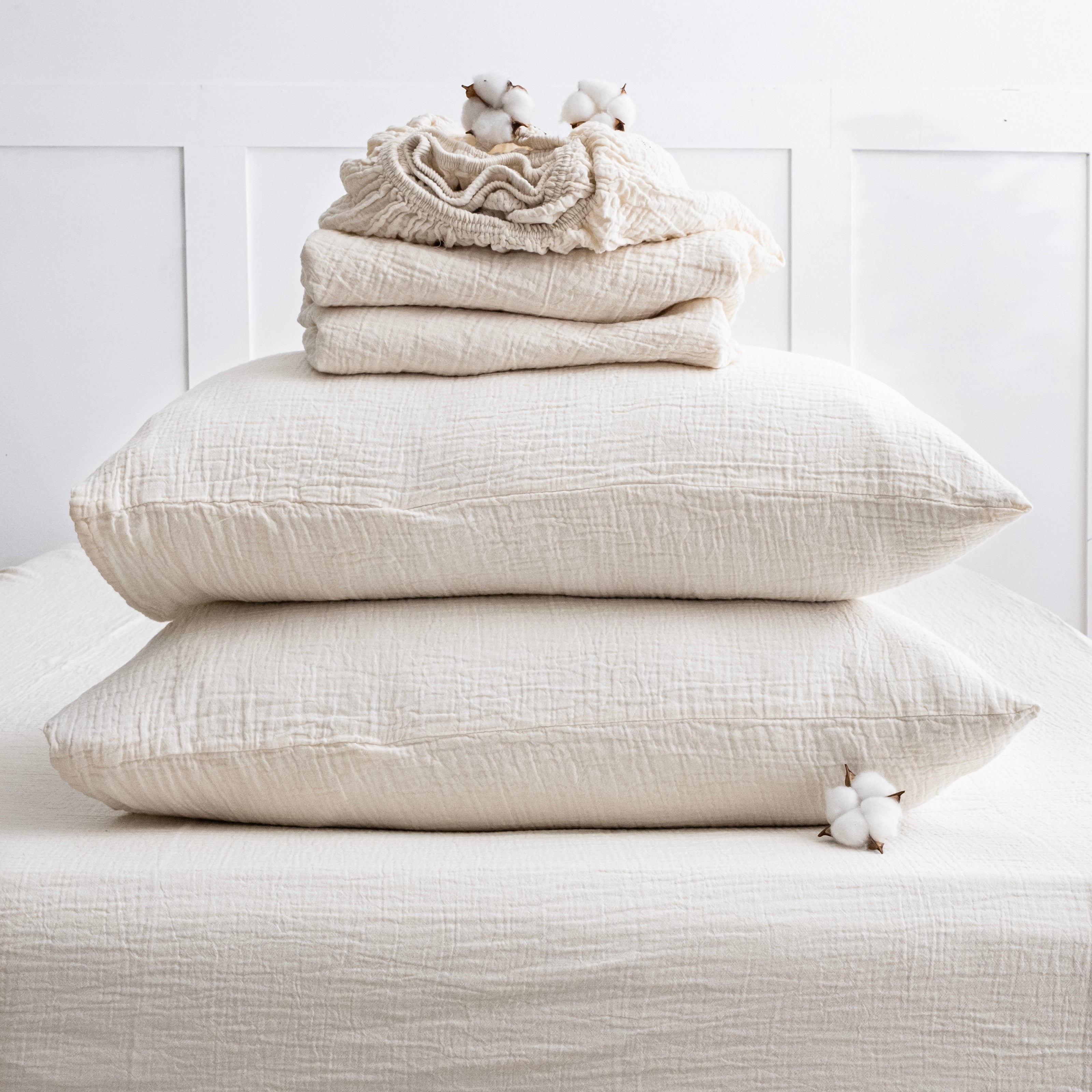 GOTS certified fitted sheet queen