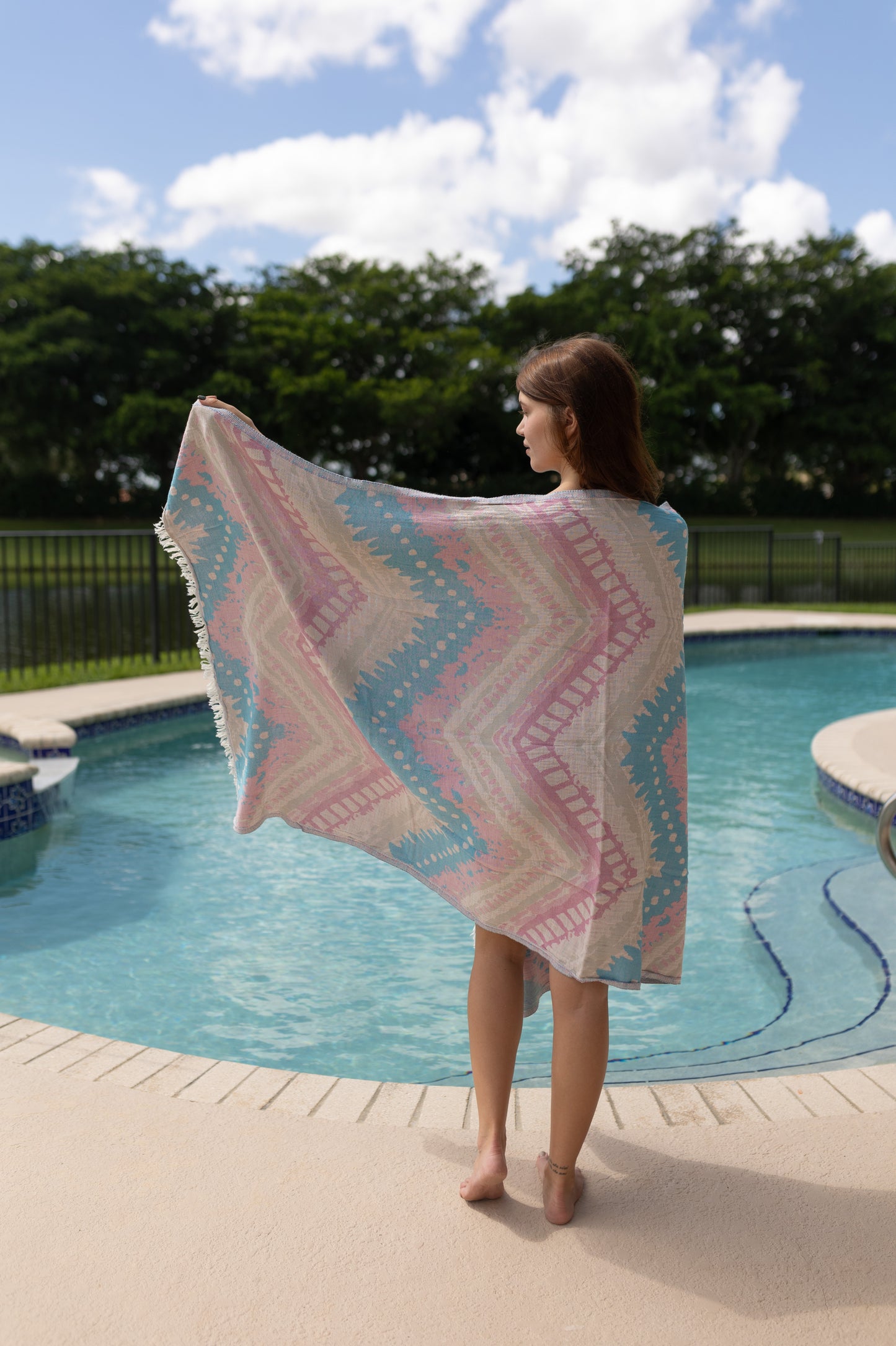 soft cotton yoga towel