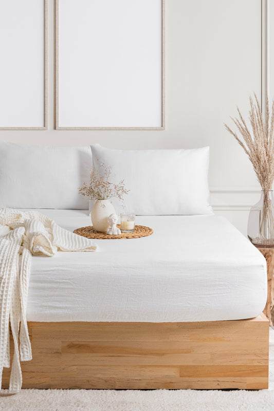 organic cotton muslin bed sheets for hot sleepers