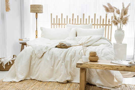 organic muslin duvet cover summer