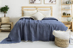 organic cotton muslin quilt folded