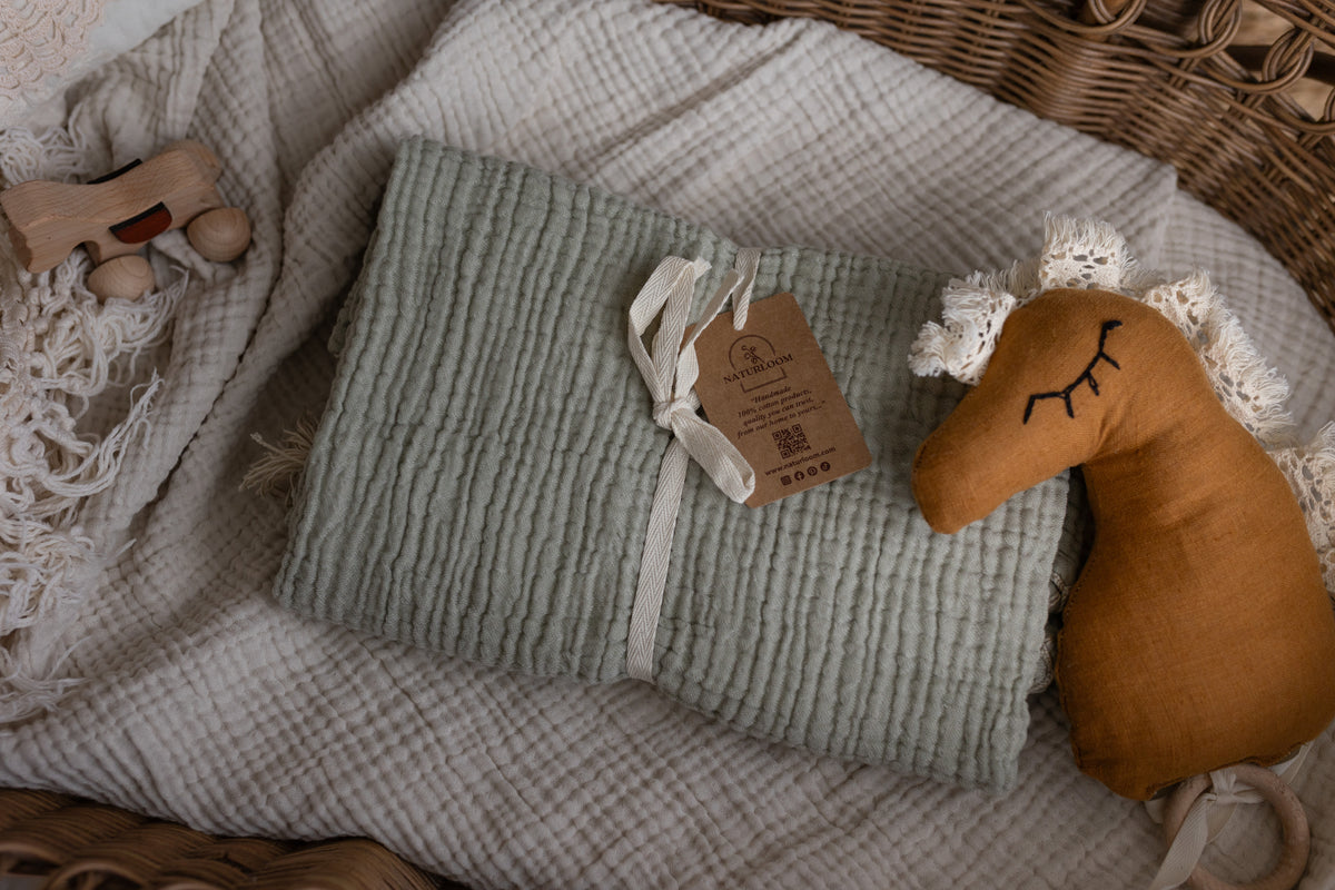 GOTS certified cotton swaddle