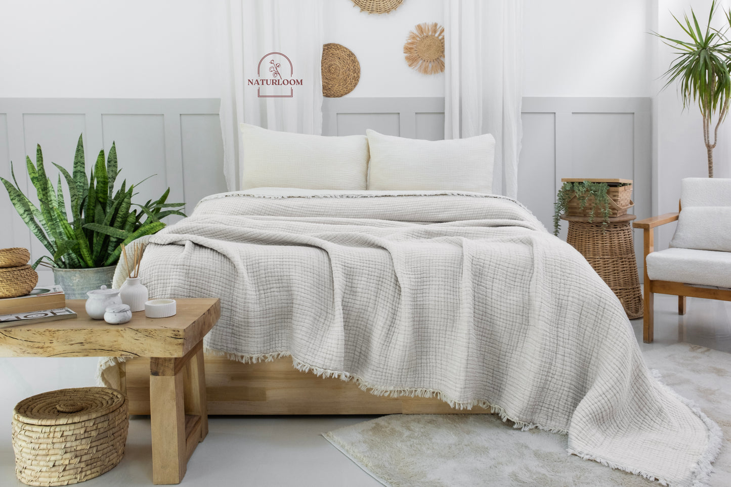 organic cotton muslin quilt