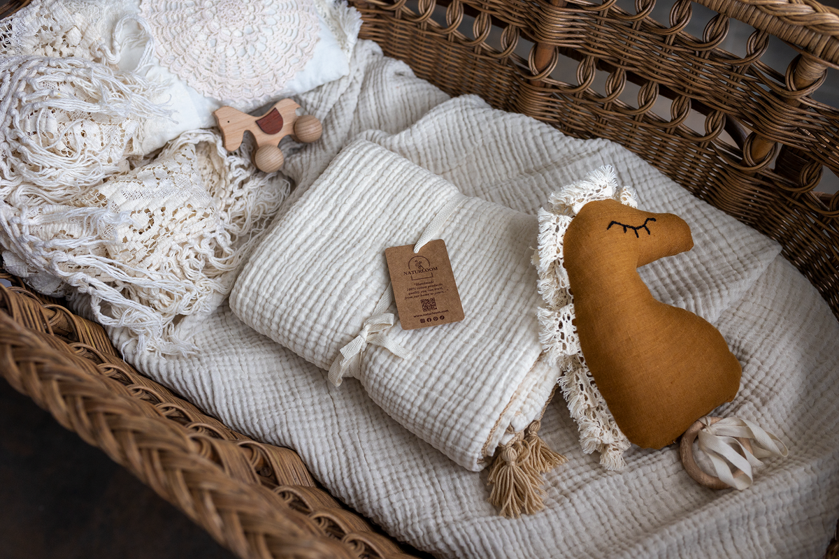 luxury muslin swaddle for baby