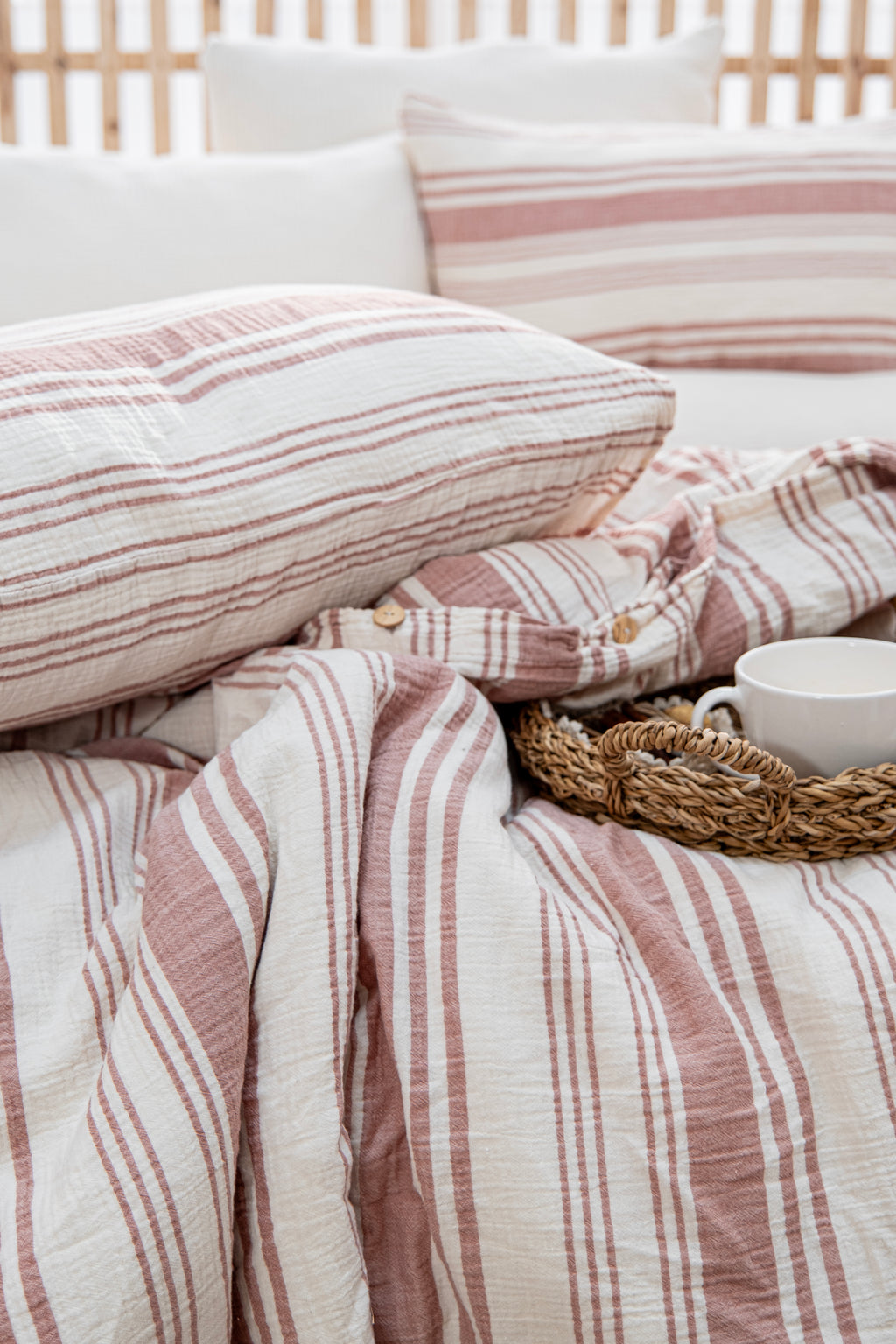 terra cotta cotton bedding set