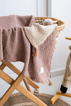 Pre washed breathable muslin baby blanket