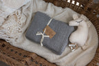 soft hypoallergenic baby blanket grey