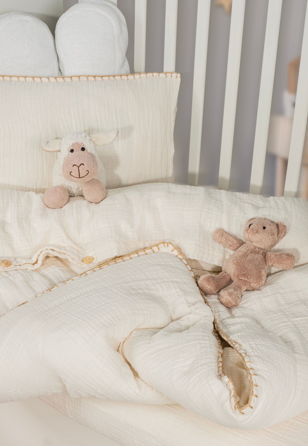 organic muslin baby duvet cover