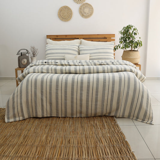 Breathable muslin duvet cover made from organic GOTS certified cotton