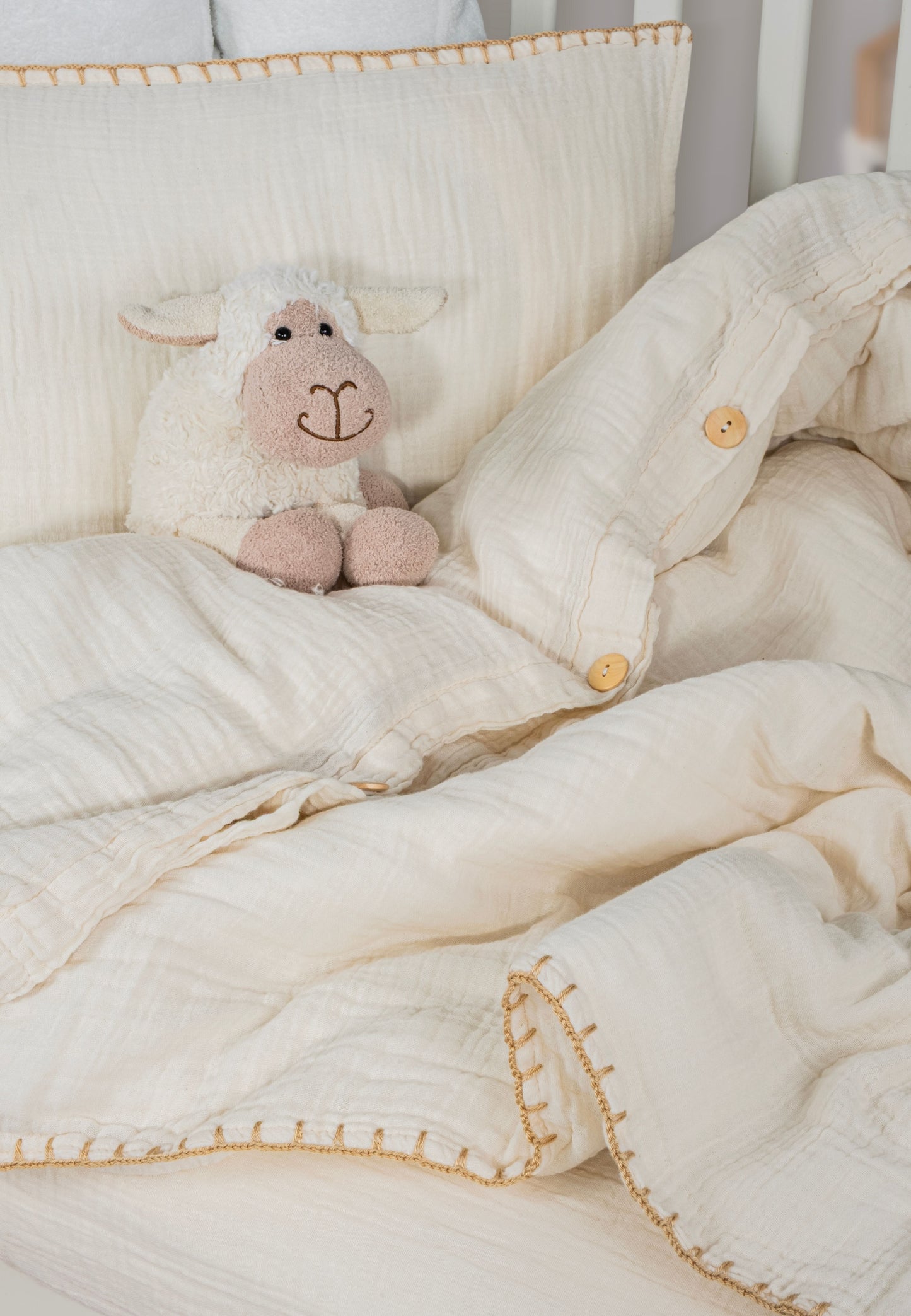 ivory baby duvet cover set