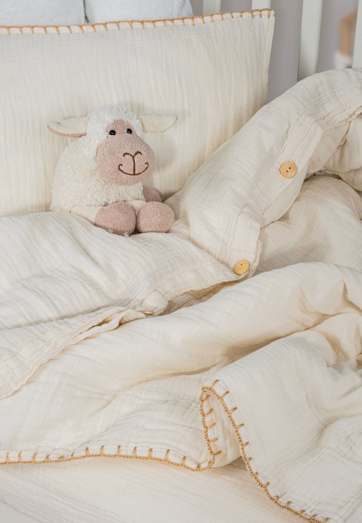 ivory baby duvet cover set