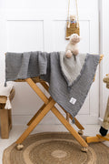 GOTS certified organic muslin baby blanket