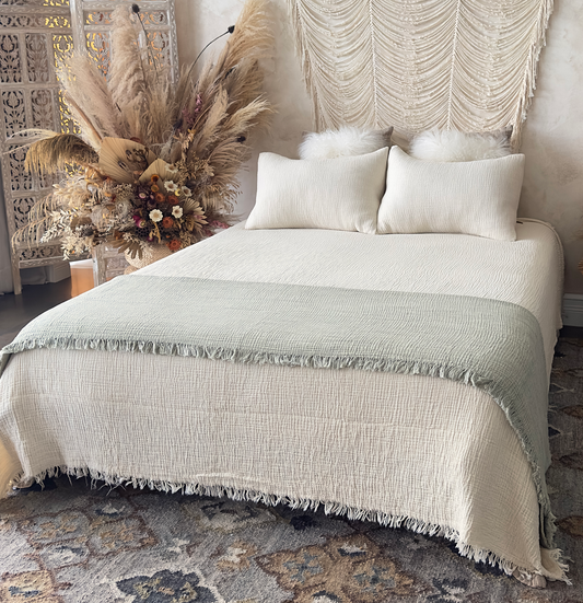 best 4-layer muslin cotton blanket for adults