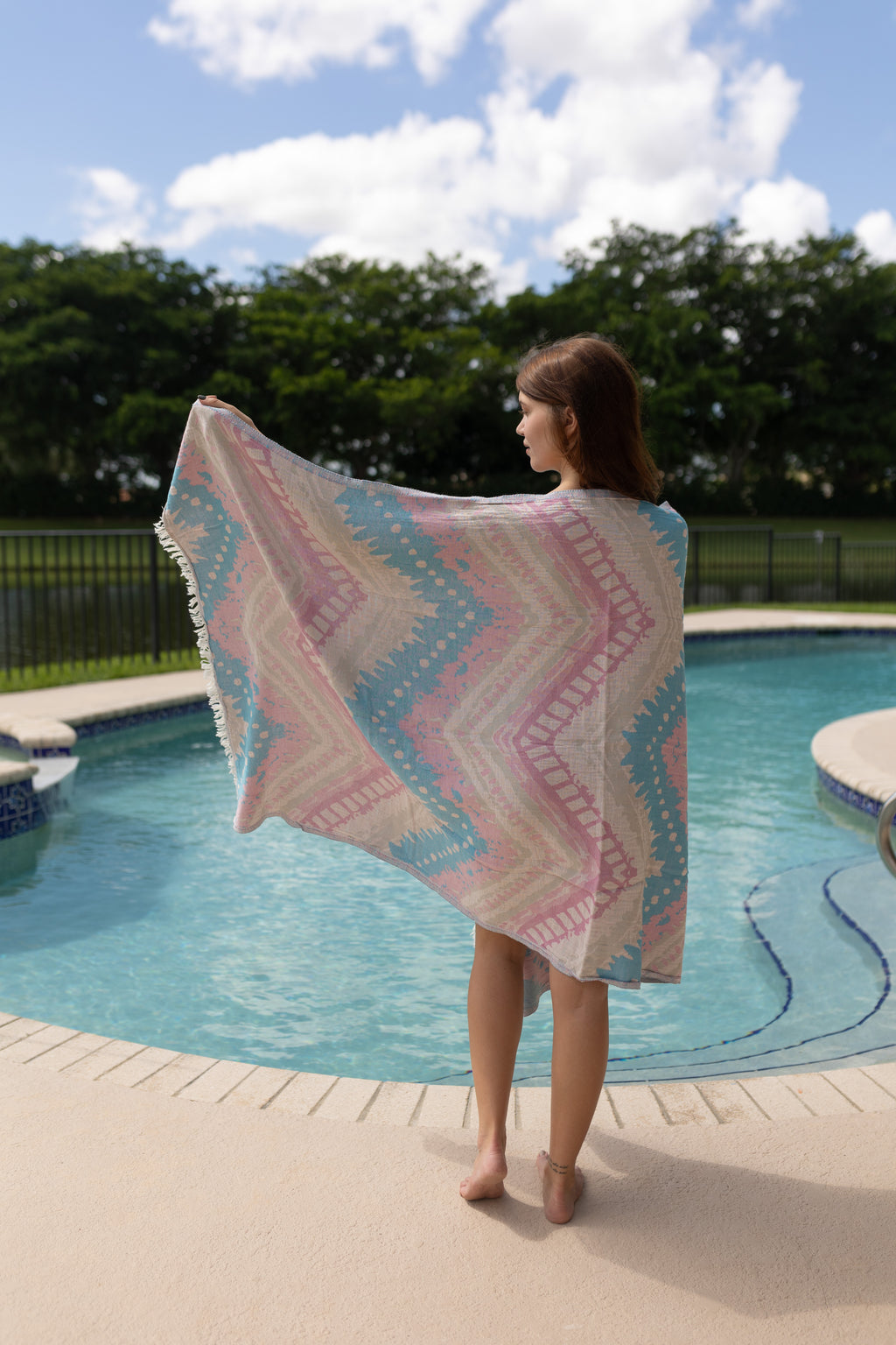 soft cotton yoga towel
