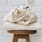 organic muslin fitted sheet 