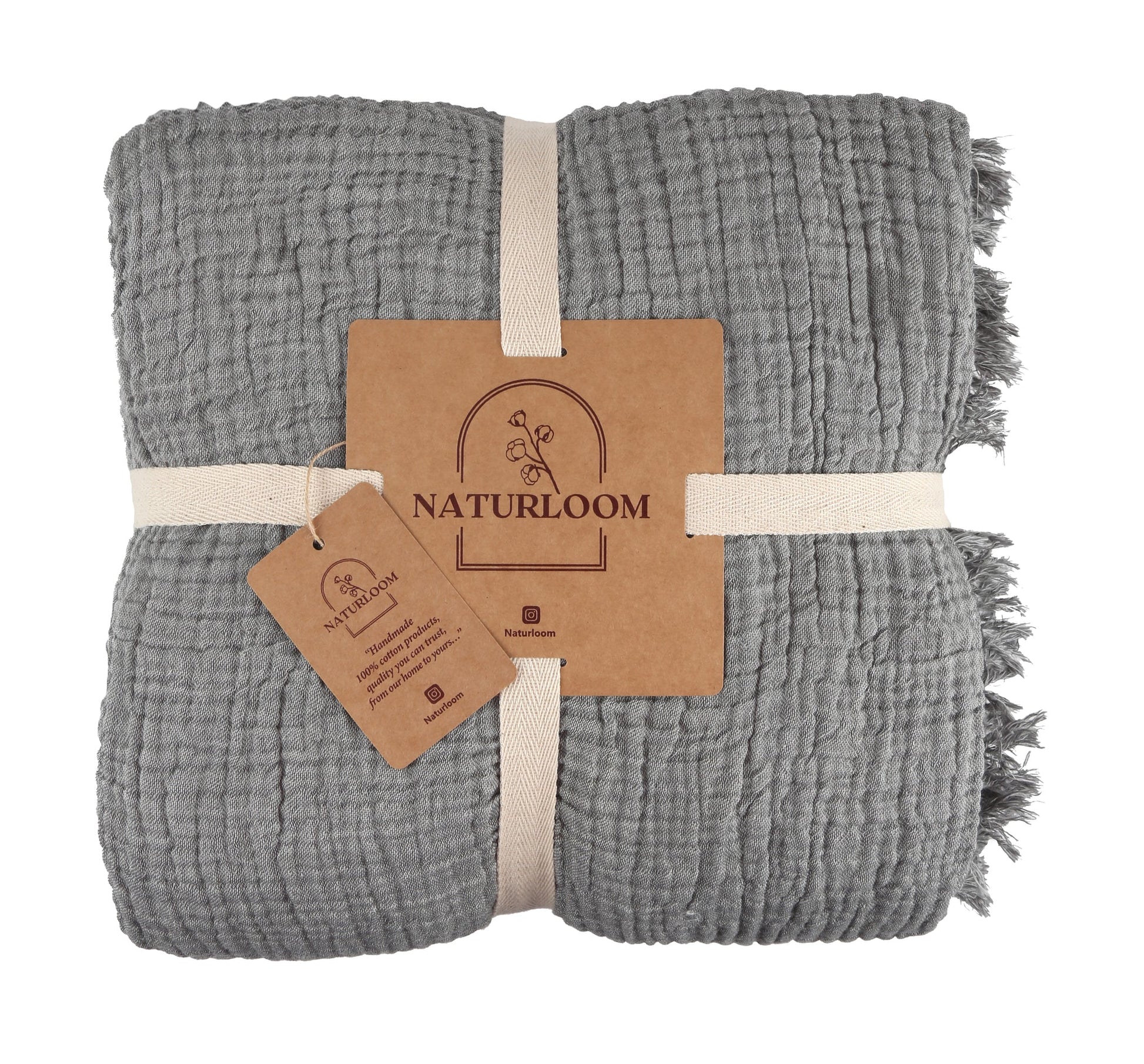 Organic Cotton Muslin King Bed cover