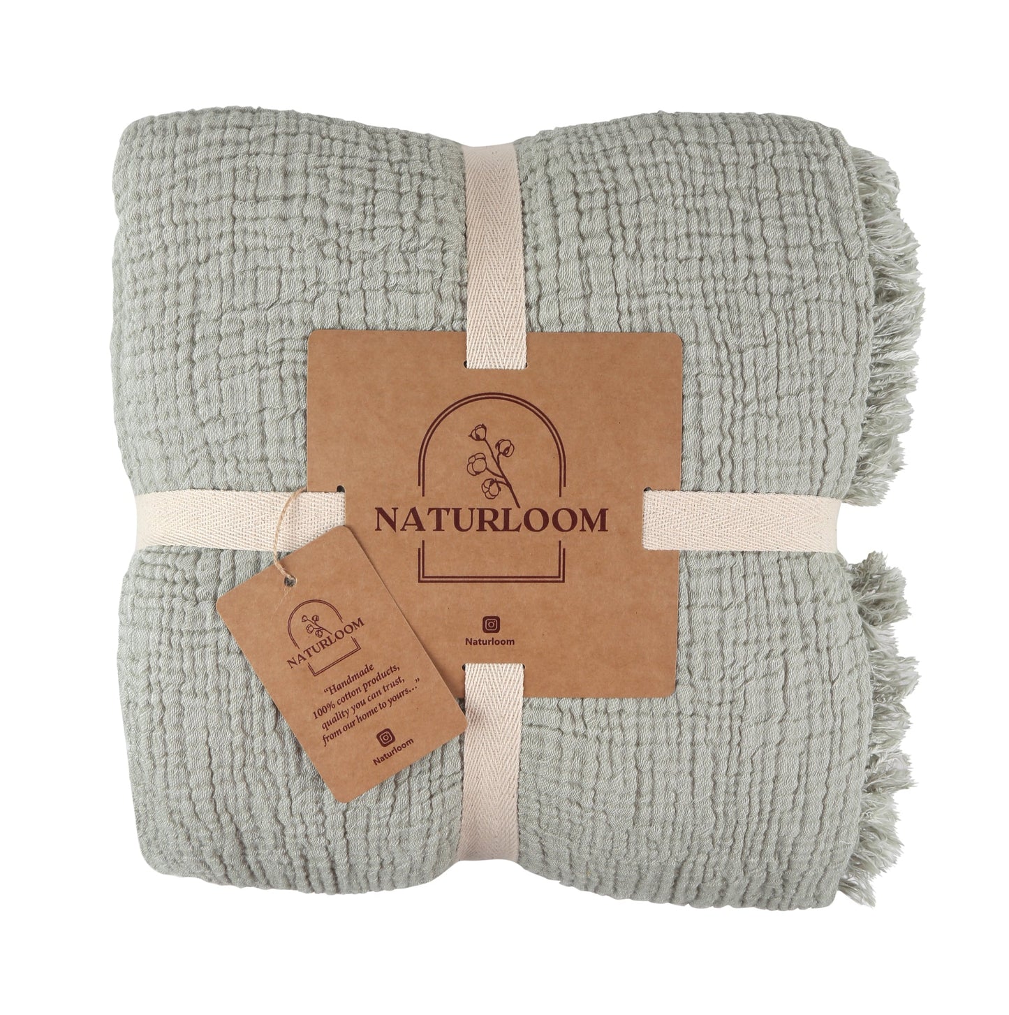 Organic Cotton Bedspread Queen Size 